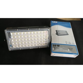 โคมไฟ ฟลัดไลท์ 50W LED Flood Light ไฟ สปอตไลท์ LED กันน้ำ ไฟถนน โคมไฟภูมิทัศน์  พร้อมปลั๊กไฟ