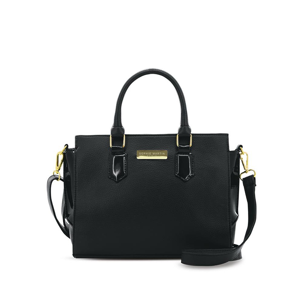 Tas SOPHIE MARTIN กระเป๋าหนัง MONIQUE BLACK T4119B5 นําเข้าจากออฟฟิศ สีดํา สําหรับผู้หญิง