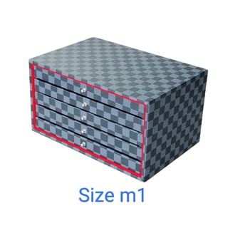 กล่องพระลิ้นชัก/SizeM1(ขนาด28.5cm*19cm*15.5cm)5ชั้น90ช่อง/ขนาดช่อง4cm*5.5cm#กล่องพระ#กล่องใส่พระ#กล่องเก็บพระ#กล่อง