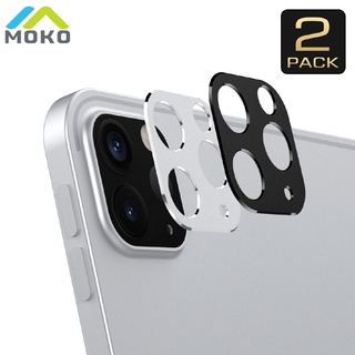 MoKo Camera Lens Protector For iPad Pro 12.9 2020 / iPad Pro 11 2020, [2 Pack] Metal Frame Aluminum Alloy Sticker