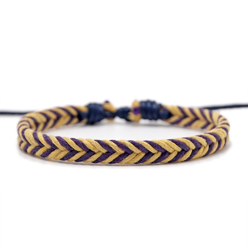 สร้อยข้อเท้า เชือกถัก ผ้าฝ้าย สไตล์โบฮีเมียน แฟชั่นสําหรับผู้หญิง ราคา ถูกที่สุด ดีลบีเคเค แกลเลอรีภาพที่ 7