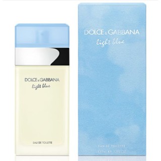 ของแท้!!! Dolce&amp;Gabbana Light Blue for Women EDT 100 ml. กล่องเทสเตอร์ ของใหม่ (พร้อมส่งค่ะ)