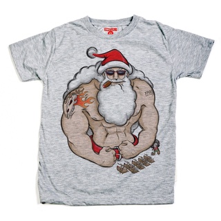 เสื้อยืด แขนสั้น แชปเตอร์วัน คาแรคเตอร์ ลาย ซานต้าครอส นักกล้าม ผ้านิ่ม / Santa claus Chapter One Character Soft T-Shirt