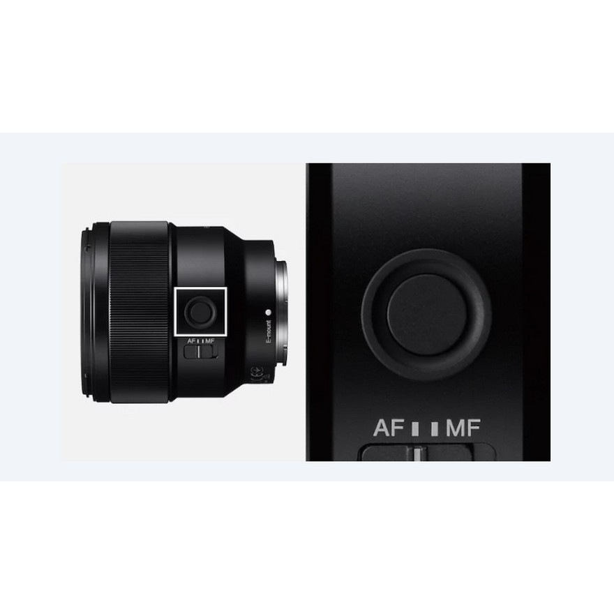 SONY เลนส์ Emount (SEL85F18) ในรูปแบบสำหรับกล้อง Full Frame 85 mm F1.8