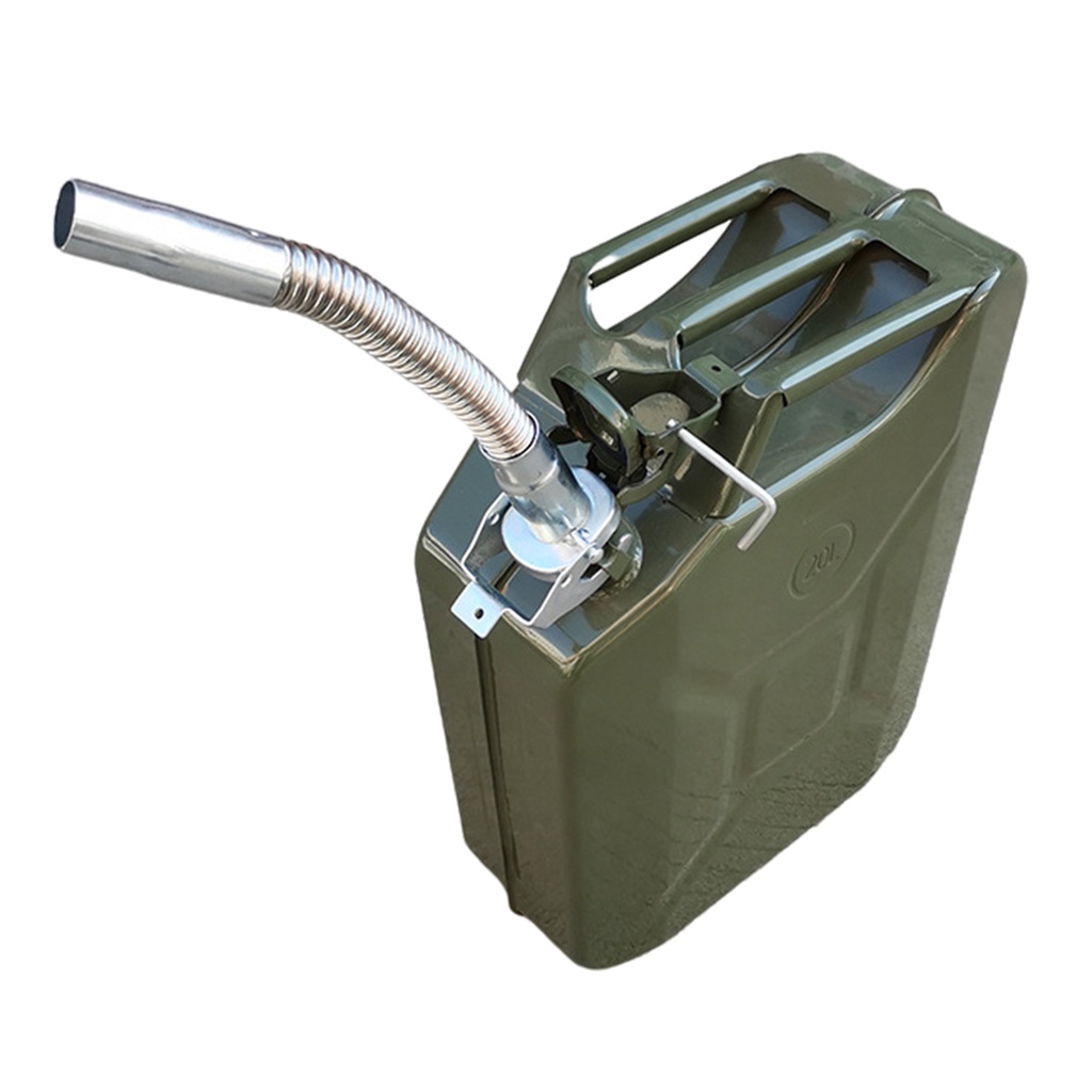 Heavy-Duty Petrol Can Nozzle Flexible Metal Jerry Can Spout Replacement Durable Carbon Steel Plate O