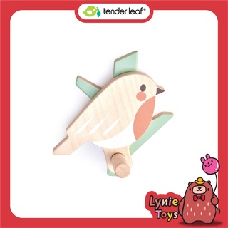 Tender Leaf Toys เฟอร์นิเจอร์เด็ก เฟอร์นิเจอร์ไม้ ตะขอแขวนเสื้อรูปนก Forest Coat Hook