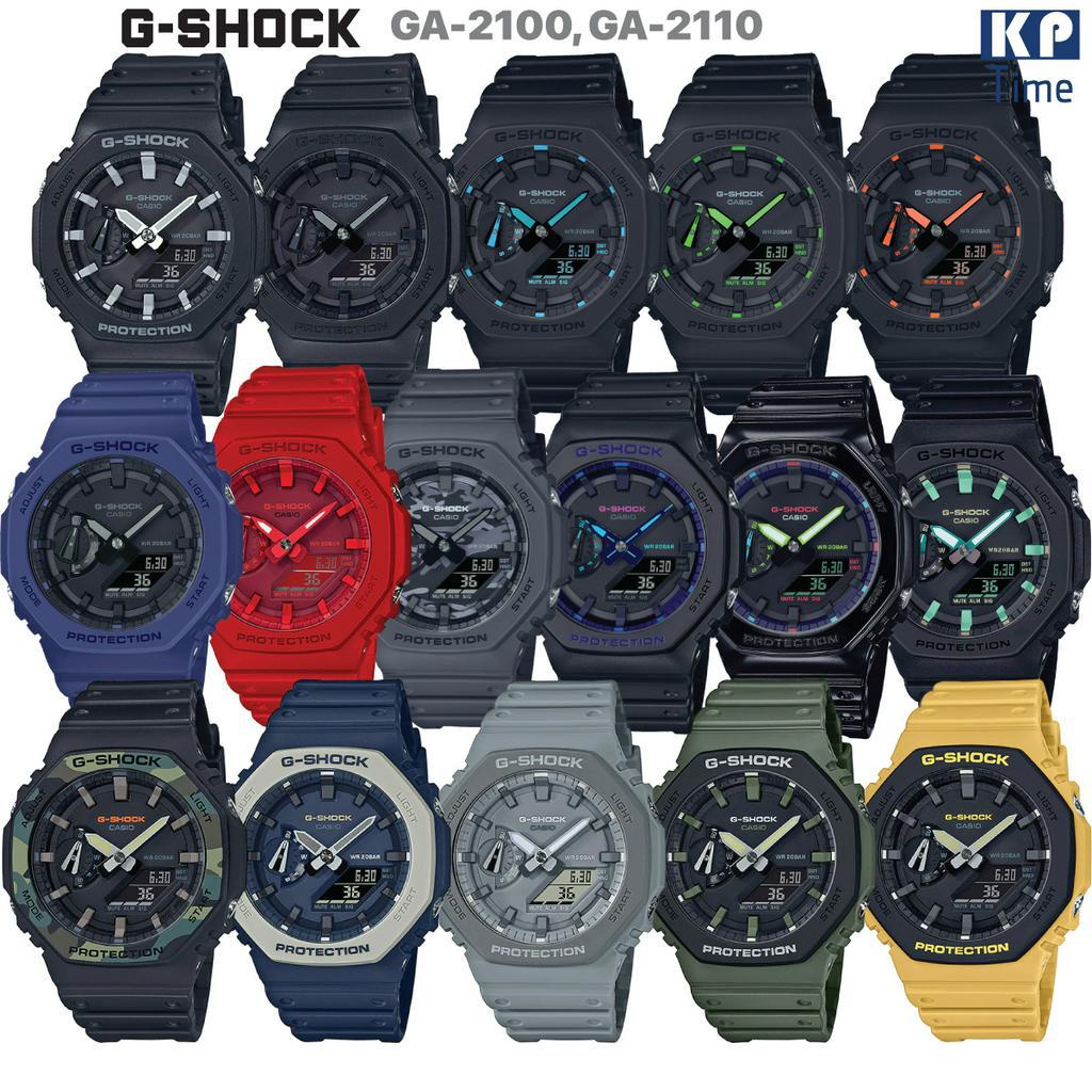 Casio G-Shock นาฬิกาข้อมือผู้ชาย รุ่น GA-2100, GA-2110 ของแท้ประกันศูนย์ CMG