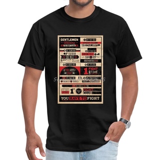 เสื้อยืดลําลอง แขนสั้น คอกลม พิมพ์ลาย Fight Club Rules Fitted Napoli Pure Gorillaz สําหรับผู้ชาย