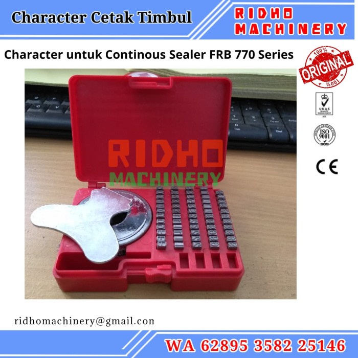 MESIN CHARACTER NUMBER LETTER ซีลแบนด์เครื่องจักรแบบรวม FRB 770 HUANGIAN