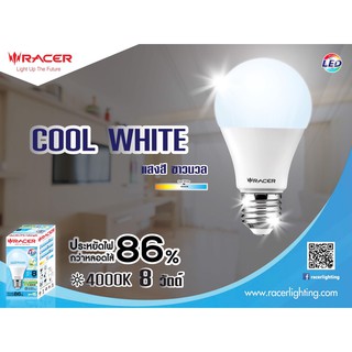 หลอดไฟ LED BULB KATIE  A60 8 วัตต์ (แสงสีขาวนวล) ขั้วE27