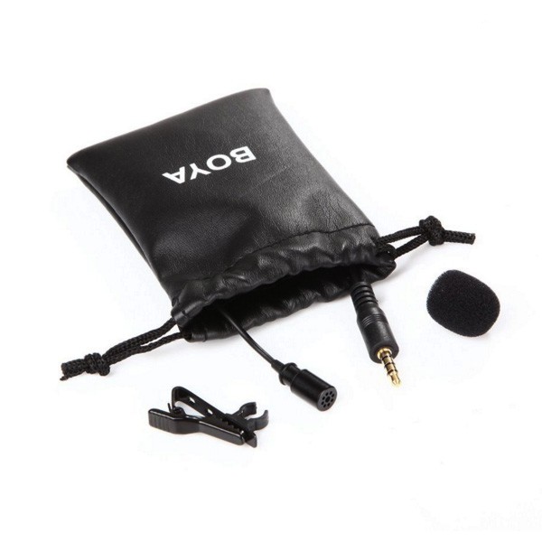 BOYA  ไมโครโฟน BY-LM10 / Mic LM1 Lavalier Microphone ไมโครโฟน หนีบปกเสื้อสำหรับมือถือ สายยาว 1.2 เมตร ของแท้ 100%