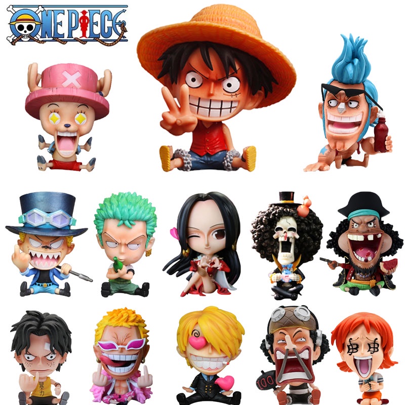 โมเดลวันพีชน่ารัก 14 สไตล์ Q Ver. โมเดลฟิกเกอร์ Luffy Zoro Ace Robin Chopper Hancock สําหรับแฟนคลับ เก็บสะสม ของขวัญวันเกิด