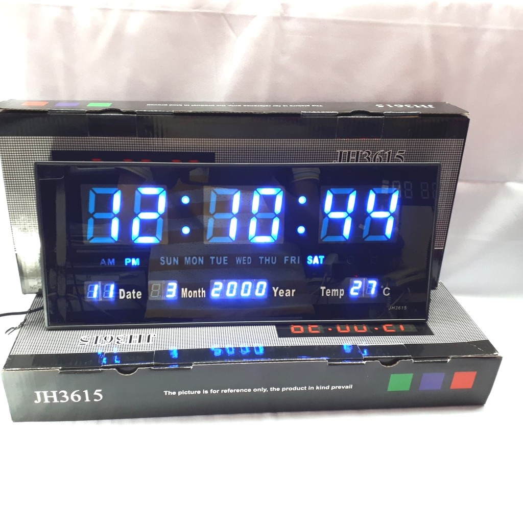 นาฬิกาดิจิตอล Led สีฟ้า JH3615 ใหม่!