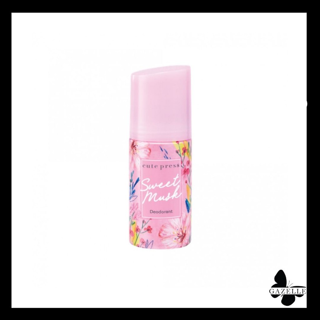 โรลออน คิวท์เพรส สวีท มัสค์ Cute press Deodorant - Sweet Musk ขนาด 60 มล. ระงับกลิ่นใต้วงแขน