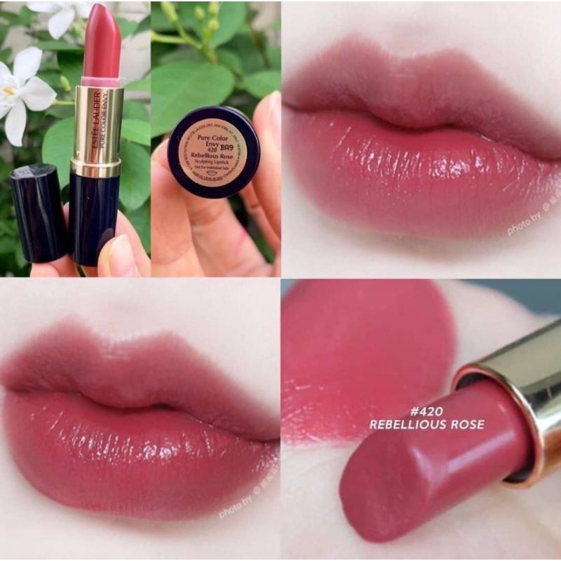Estee Lauder pure Color Envy Sculpting Lipstick #420 Rebellious Rose (nobox)