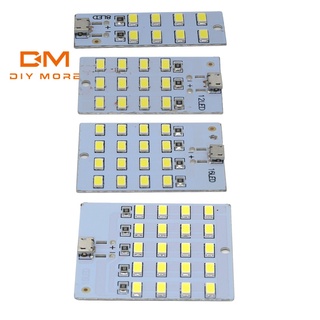 Diymore แผงไฟฉุกเฉิน LED 5730 smd 5V~470mA 430mA สีขาว USB 5730