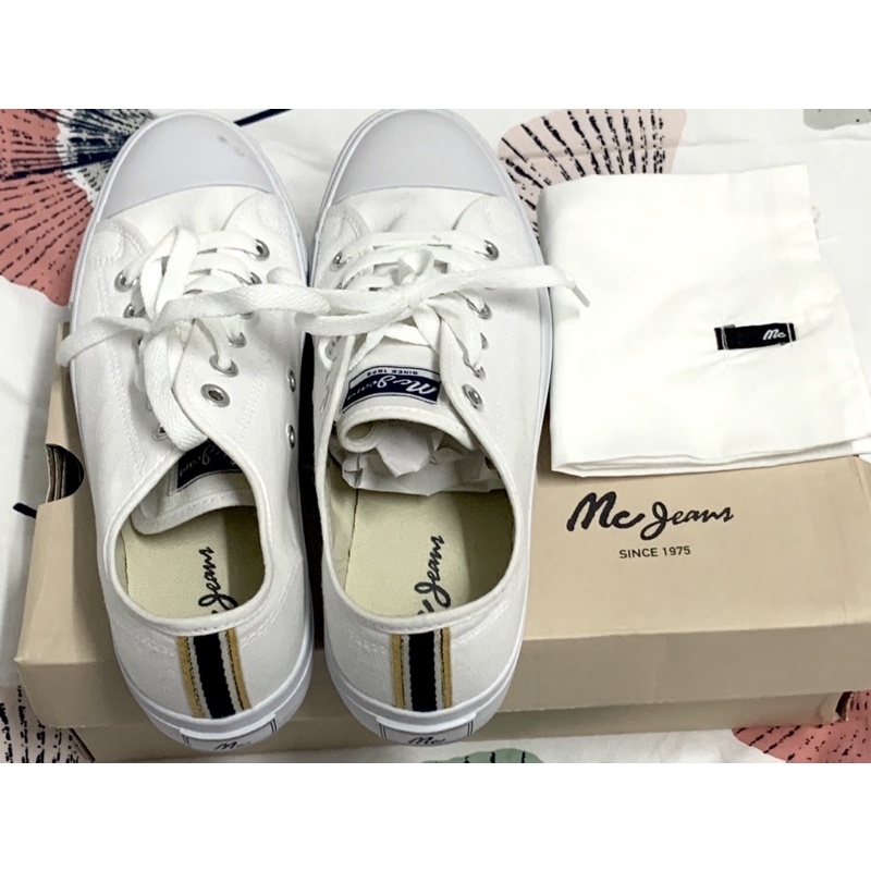 Mc Jeans รองเท้าผ้าใบ M09Z006 Unisex สีขาว “size 41.5”