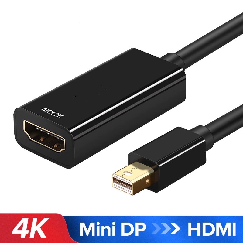 Mini DisplayPort to HDMI Male to Female Converter 4Kx2K 2160P Adapter MINI DP to HDMI Adapter