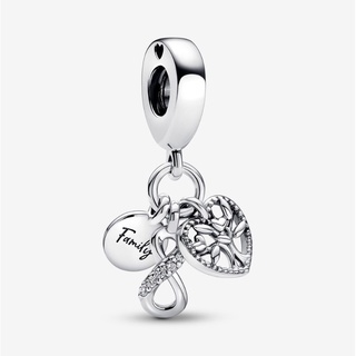 [พร้อมส่ง สินค้าแท้ 💯] Pandora Family Infinity Triple Dangle Charm