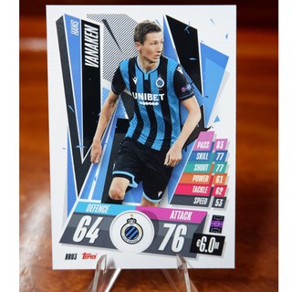 การ์ด​ Match Attax UEFA  2020/21 ชุด Base Card ทีมคลับ บรูกก์ (Club Brugge)