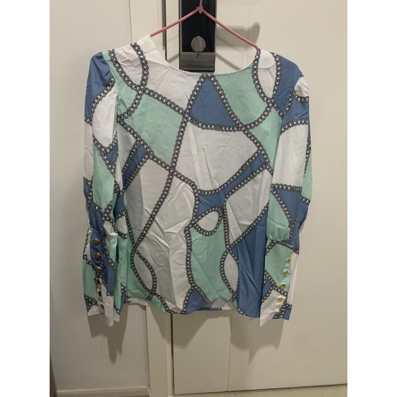 เสื้อลาย Versaceสีเขียว