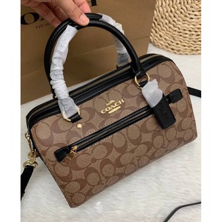 COACH ROWAN SATCHEL IN SIGNATURE ((83607)) **Size:::26*14*17cm”10.5” พร้อมส่งถึง6สีด้วยกันค่ะ