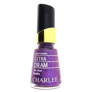 Charlee Nail Polish ยาทาเล็บชาลี 15 ml. สีมุกผสมกากเพชร เบอร์ 262