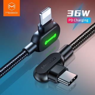 Mcdodo 3A Elbow PD Fast Charge Cord USB Type C Data Trans Charging Cable