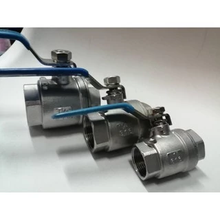 JK ball valve stainless #316 2 PC บอลวาล์วสแตนเลส #316 2 ตอน ขนาด 1" 1.1/4" 1.1/2" 💥💥💥ถูกกว่าบอลวาล์วทองเหลือง💥💥💥