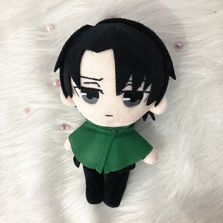 หมอนตุ๊กตานุ่ม รูปการ์ตูนผ่าพิภพไททัน Levi Ackerman ขนาด 20 ซม. ของขวัญสําหรับเด็ก