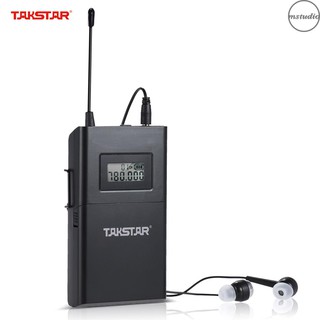 Takstar Wpm - 200 Uhf ชุดหูฟังสเตอริโอไร้สายรับส่งสัญญาณ Lcd 6 Selectable Channels