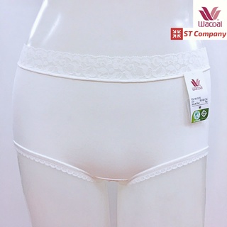 Wacoal Boyleg Panty แบบขาสั้น (Boyleg) สีครีม Cream 1 ชิ้น ขอบลูกไม้ กระชับเก็บก้น นุ่ม ลื่น กางเกงใน วาโก้ รุ่น WU8893