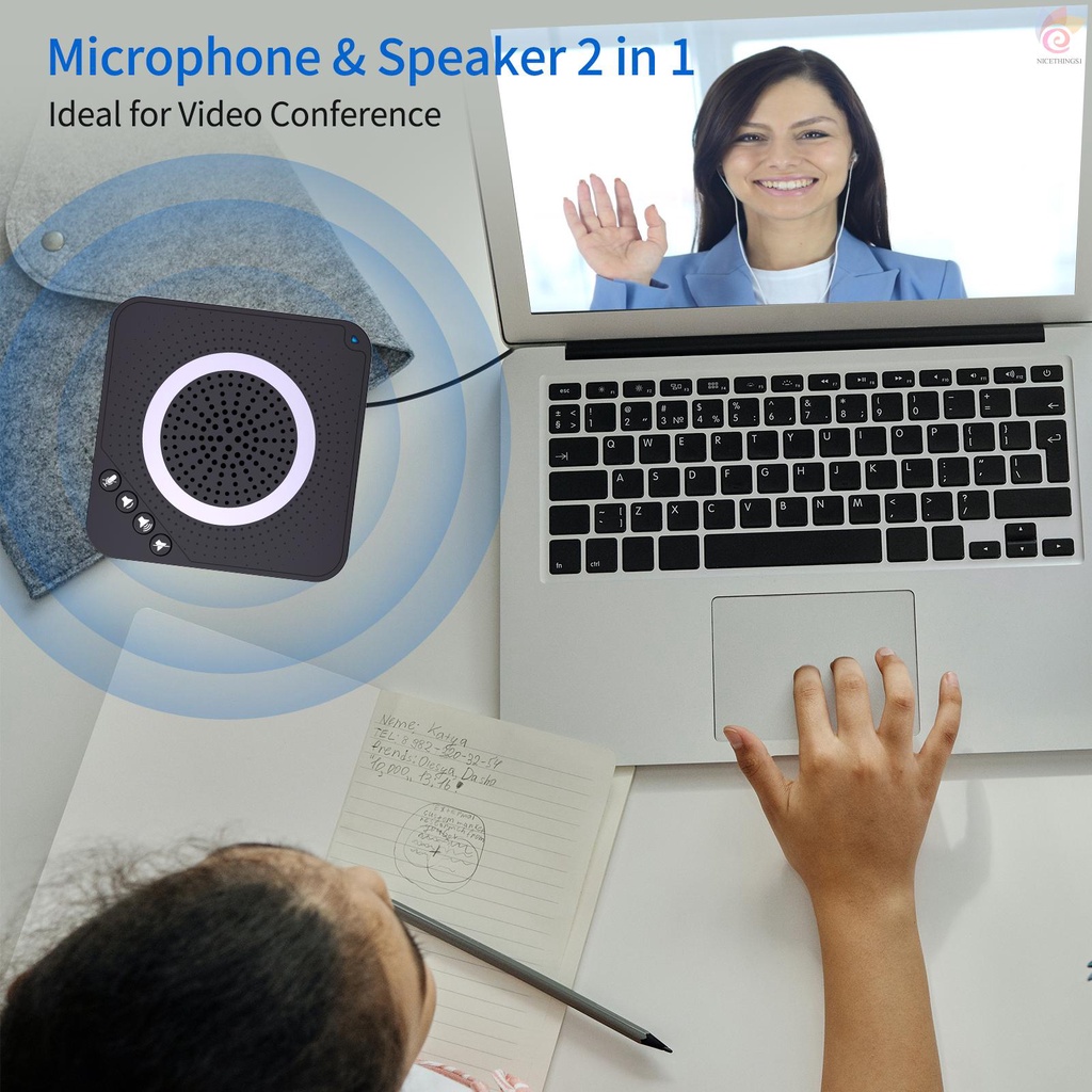 Nt Usb Conference 360 ไมโครโฟนสําหรับเครื่องคอมพิวเตอร์และแล็ปท็อป hswG ...