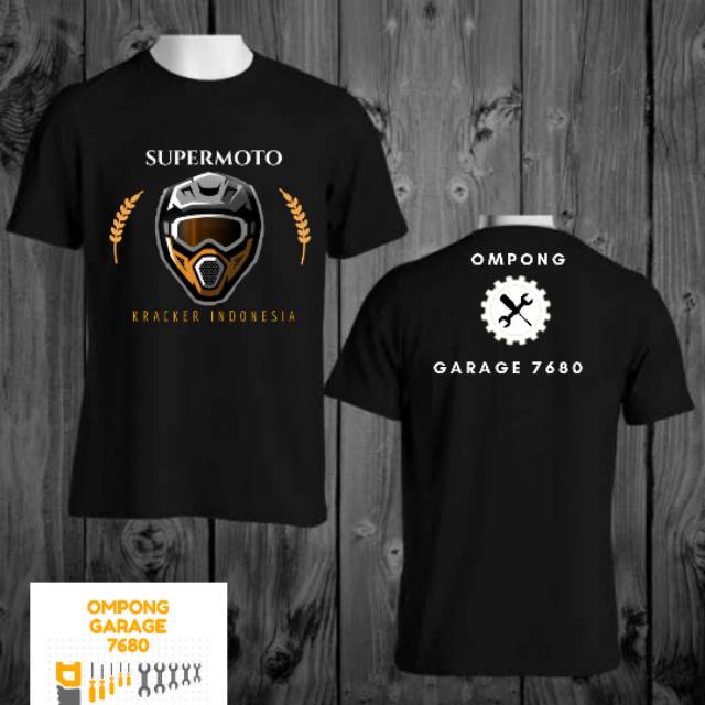 เสื้อยืด SUPERMOTO INDONESIA สร้างโดย: OMPONG GARAGE 7680