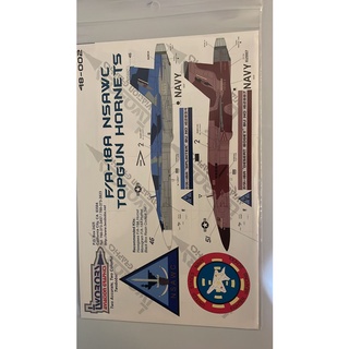 Twobobs 48-002 F/A-18 NSAWC Topgun Hornets 1/48 - DECAL