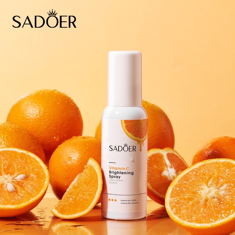สเปรย์วิตามินซี Sadoer Vitamin C Spray 100ml. สเปรย์พ่นบำรุงผิวหน้า ขาวใส ผิวสดชื่น