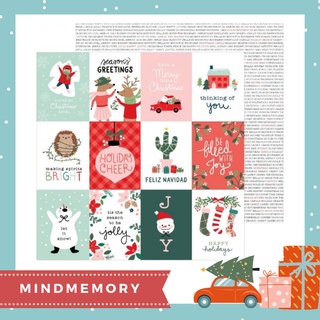 Patterned Paper กระดาษสแครปบุ๊ค ขนาด 12x12 นิ้ว Merry Little Christmas : Holiday Cheer 🎅🎄