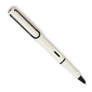 Lamy Safari Rollerball Pen Alpine White with black clip