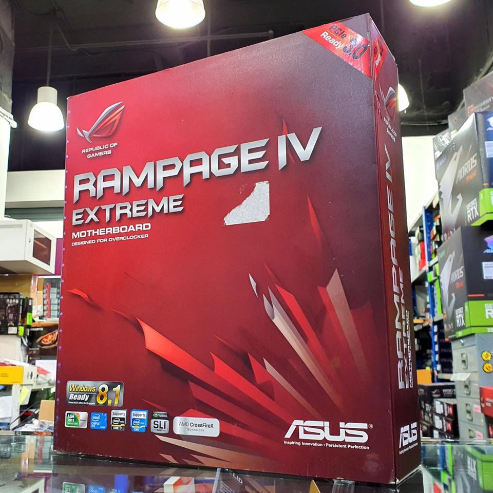 (ของใหม่ส่งฟรีปลายทาง)ASUS Rampage IV Extreme LGA 2011 Intel X79 SATA 6Gb/s USB 3.0 Extended ATX Int