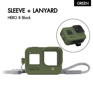 Sleeve + Lanyard (HERO8 Black) Turtle Green