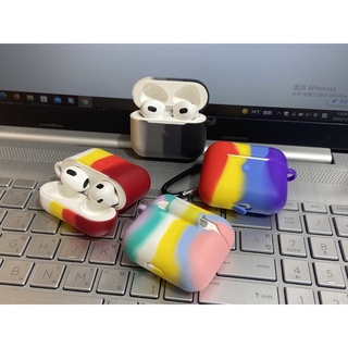 New 2021 เคส Airpods 3 เคส True Wireless หูฟังบลูทูธ AirPods3 Pure Color Silicone Soft Protective Cover