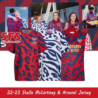 【SFS】เสื้อยืดกีฬาแขนสั้น ลายทีมชาติฟุตบอล ARSENAL X Stella McCartney 22-23 ชุดเยือน สําหรับผู้ชาย ไซซ์ S-2X