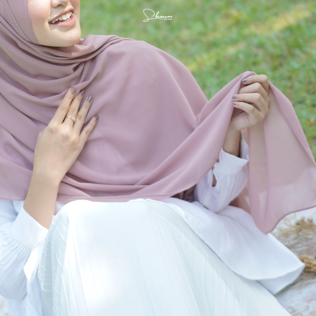 Pashmina Ceruty Premium / Rinn Pashmina / 185 x 75 / Mauve