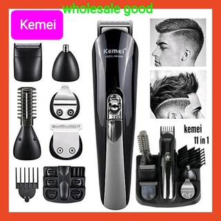 KEMEI KM-600 ปัตตาเลี่ยนไร้สาย โกนหนวด ถอนขนจมูก11IN1 ปัตตาเลี่ยนตัดผม ราคาถูกที่สุด