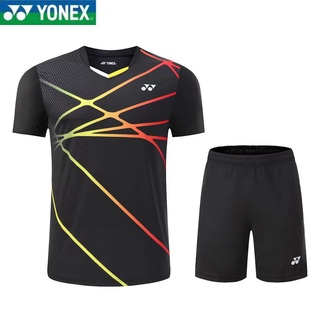 Yonex เสื้อกีฬาแขนสั้น ระบายอากาศ แบบแห้งเร็ว ซับเหงื่อ เหมาะกับฤดูร้อน สําหรับผู้ชาย และผู้หญิง ใส่เล่นแบดมินตัน