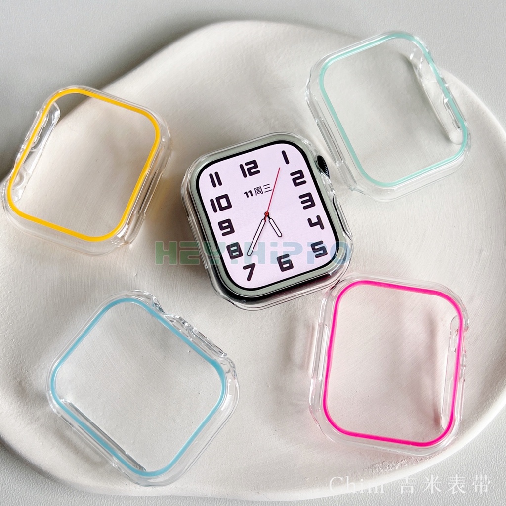 ใหม่ เคสนาฬิกาข้อมือเรืองแสง สําหรับ Watch7 Watch Series 7 6 se 5 4 3