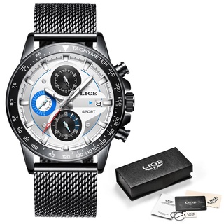 reloj hombre 2019 LIGE Official Store Top Brand Fashion New Mens Watches Waterproof WristWatch Quartz Clock