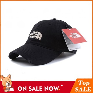 🤠ชายหญิงกลางแจ้งกีฬาเบสบอล Caps ฝ้ายหมวก The North Face Snapback cap🥳