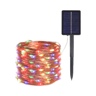 โปรโมชั่น : ไฟกระพริบ SOLAR LED 100LED 12เมตร 8โหมด ไฟตกแต่งโซล่าเซลล์ ไฟโซล่าเซลล์ แต่งสวนและกลางแจ้ง