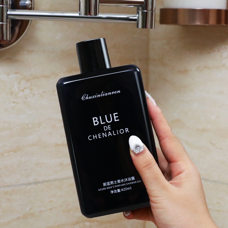 เจลอาบน้ำสำหรับผู้ชาย สบู่อาบน้ำสำหรับผู้ชาย [ส่งฟรี]เจลอาบน้ำ กลิ่น Blue de chenalior เจลน้ำหอมอาบน้ำ กลิ่นติดทน12ชม.